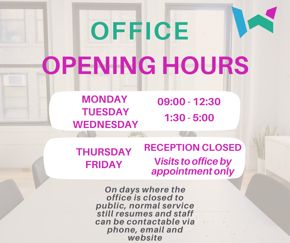 Office Opening Hours 26.08.24